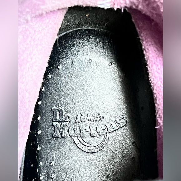 Dr. Marten Pascal Boots Violet Mirror Iridescent Rainbow Mermaid Suede Leather - Picture 8 of 16